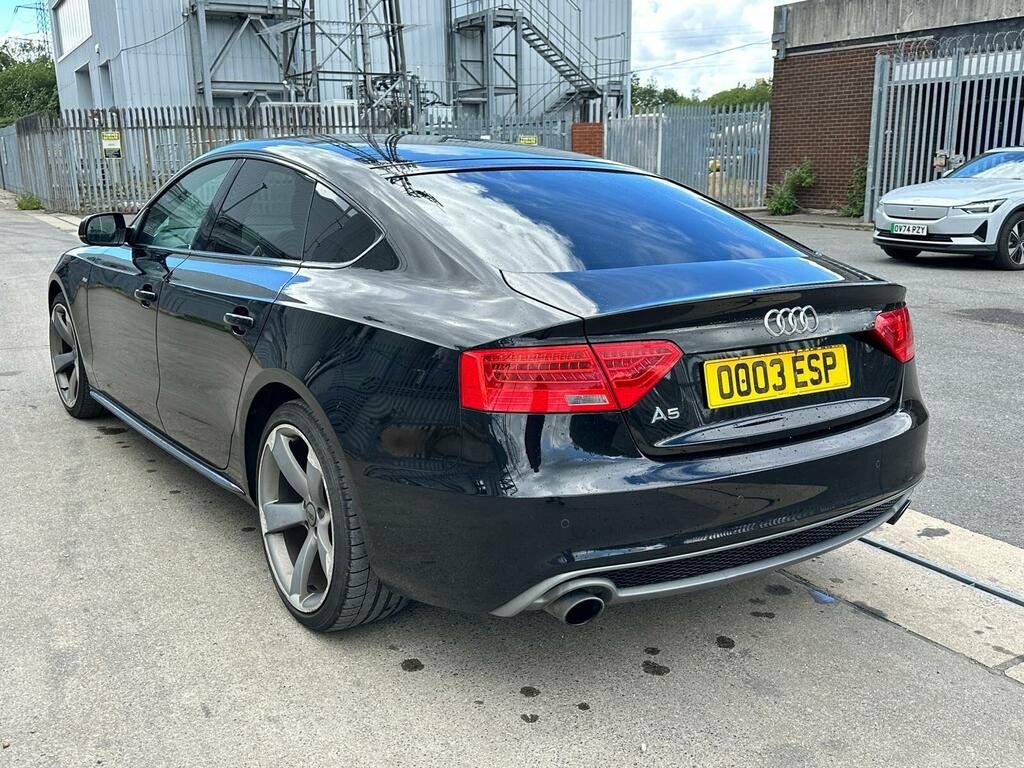 Audi A5 1.8 Tfsi Black Edition Sportback Euro 6 Ss OO03ESP Black #4