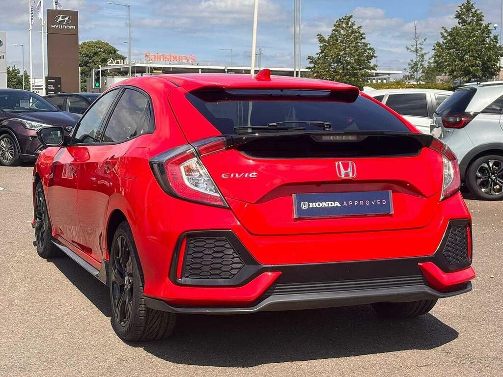 Honda Civic 1.0 Vtec Turbo Sport Line Cvt Euro 6 S S Red #3