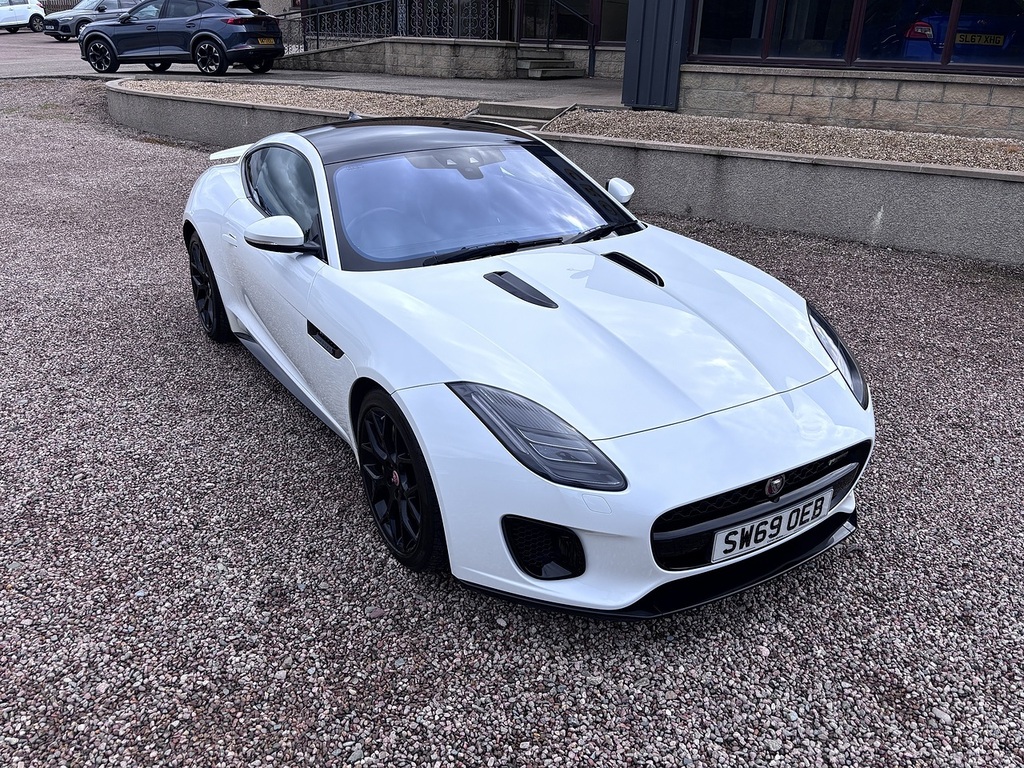 Jaguar F-Type Coupe White #2