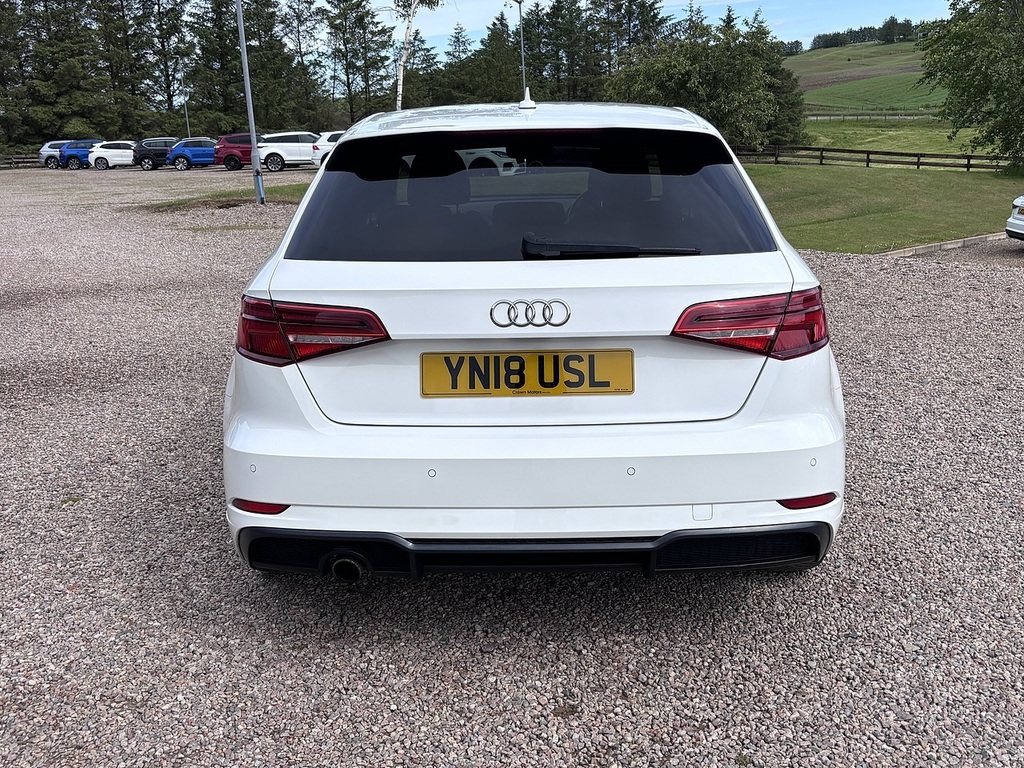 Audi A3 Sportback Tfsi S Line Black Edition YN18USL White #5