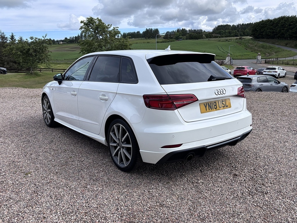 Audi A3 Sportback Tfsi S Line Black Edition YN18USL White #6