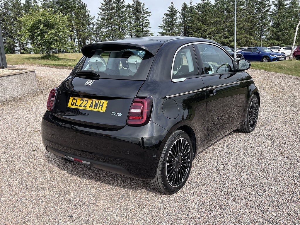 Fiat 500E Hatchback Black #4