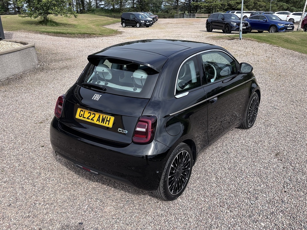 Fiat 500E Hatchback Black #5