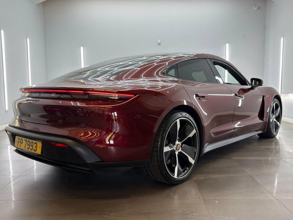 Porsche Taycan Saloon Red #4