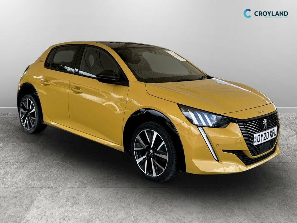 Peugeot 208 1L Gt Line OY20KFL Yellow