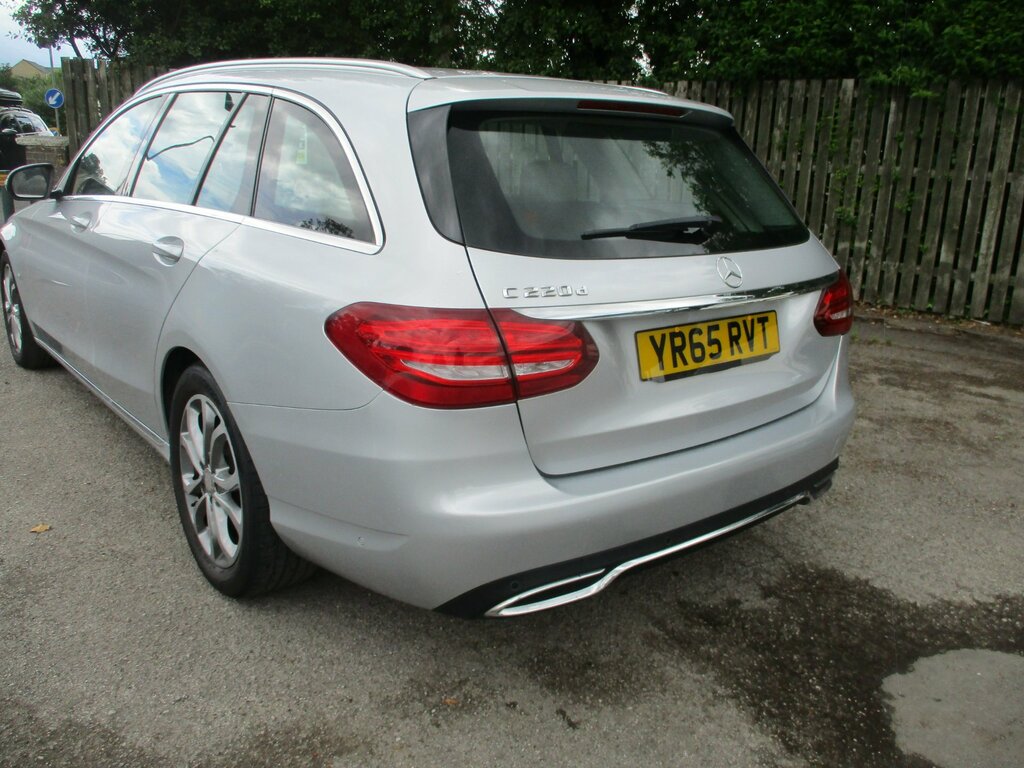 Mercedes-Benz C Class 2.1 C220d Sport Estate 7G-tronic Euro YR65RVT Silver #3