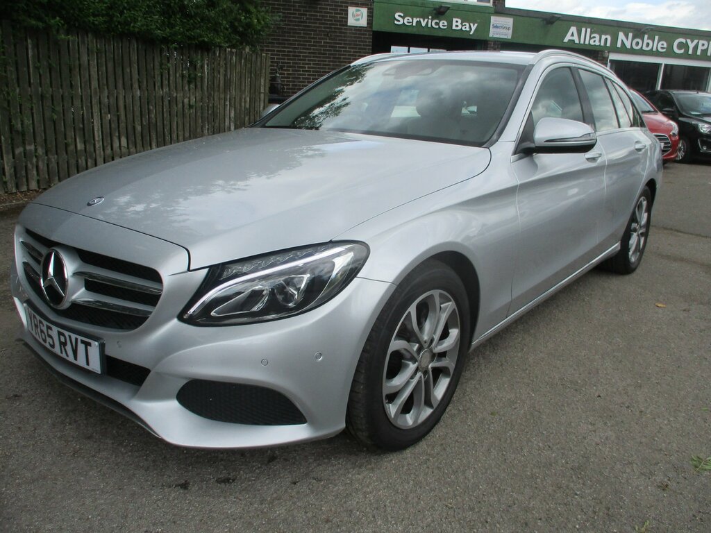 Mercedes-Benz C Class 2.1 C220d Sport Estate 7G-tronic Euro YR65RVT Silver