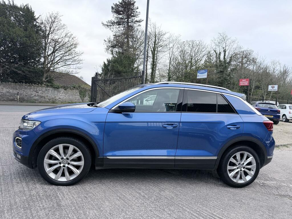 Volkswagen T-Roc 2.0 Tsi Sel Suv Dsg 4Motion Euro 6 S S HF68WHU Blue #4
