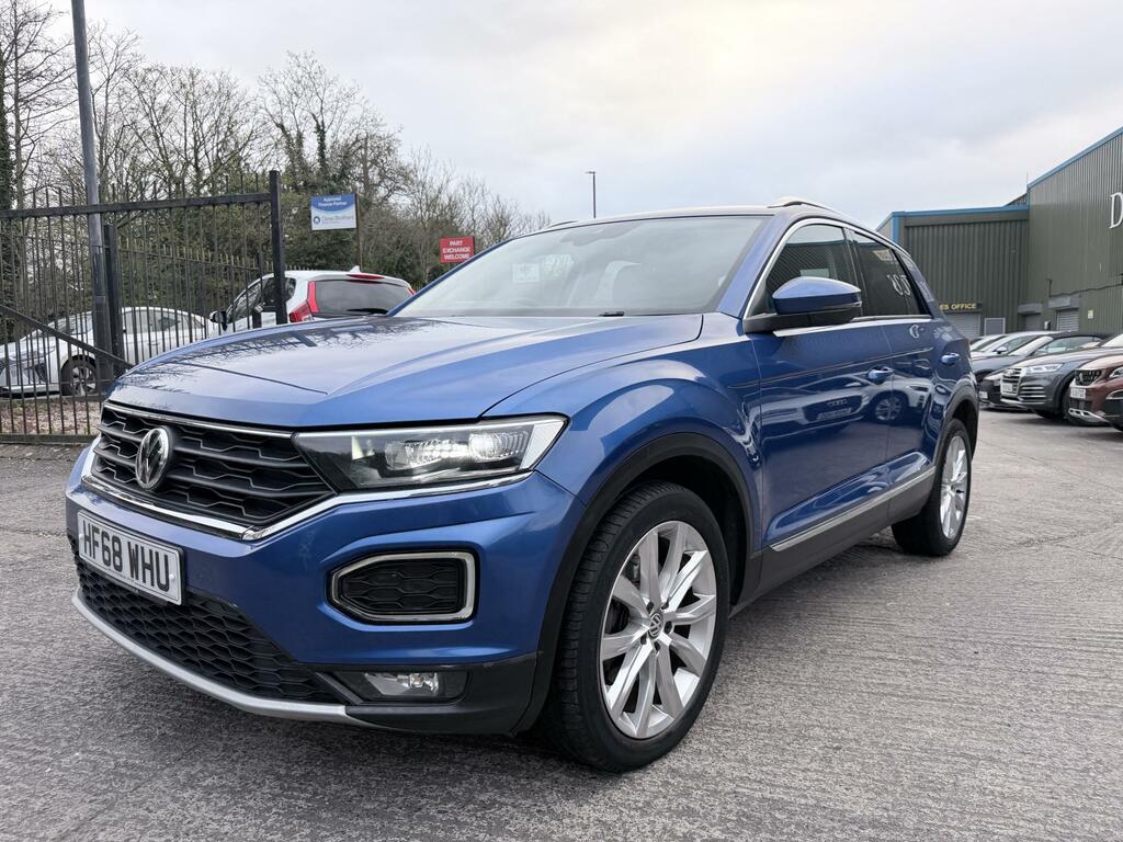 Volkswagen T-Roc 2.0 Tsi Sel Suv Dsg 4Motion Euro 6 S S HF68WHU Blue #3