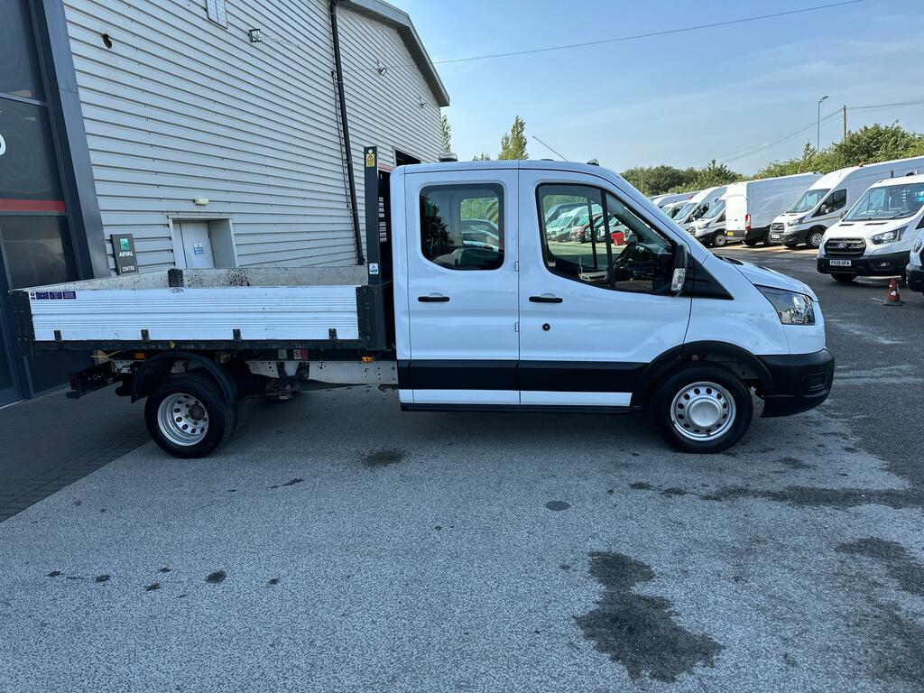 Ford Transit Custom L3 Dcab Tipper, Air Con, Dual Rear Wheels Light B HT72AEA White #2
