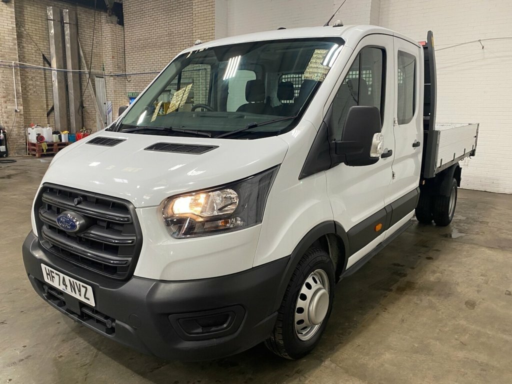 Ford Transit Custom L3 170Ps, Rwd, Double Cab, One Stop, Alloy Tipper White