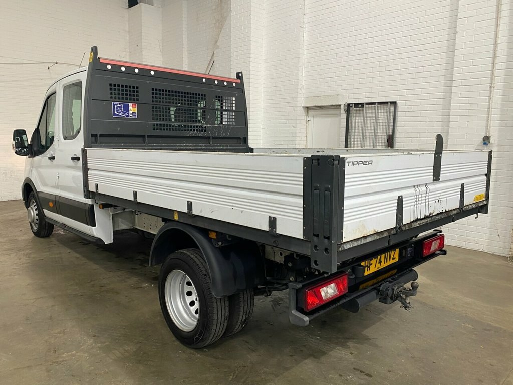 Ford Transit Custom L3 170Ps, Rwd, Double Cab, One Stop, Alloy Tipper HF74NVZ White #5