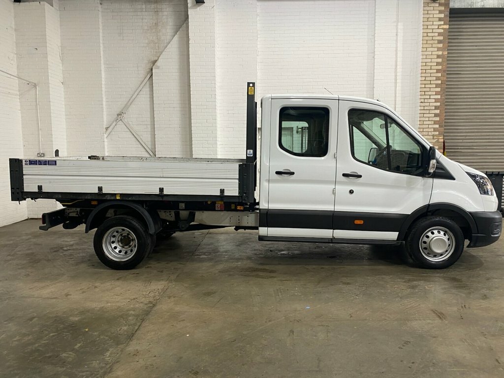 Ford Transit Custom L3 170Ps, Rwd, Double Cab, One Stop, Alloy Tipper HF74NVZ White #2