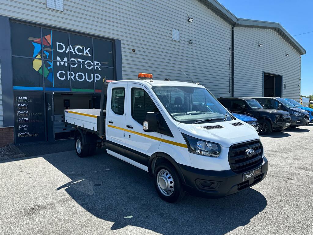 Ford Transit Custom L3 Double Cab Tipper, Dual Rear Wheel. Oss Tipper White