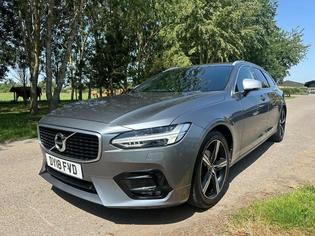 Volvo V90 Estate 2.0 D4 R-design Euro 6 Ss 2018 DY18FVD Grey #3