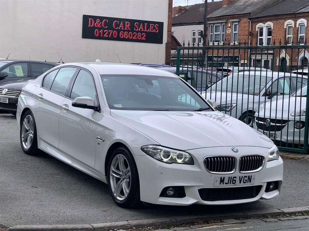 BMW 5 Series Saloon White #2