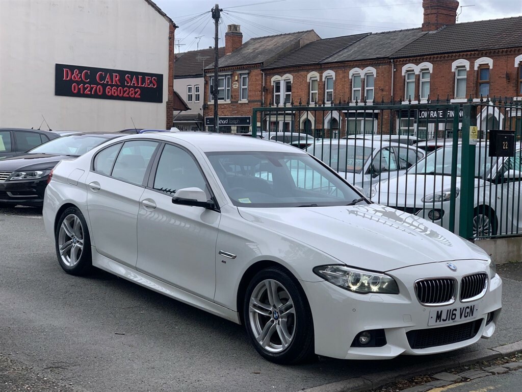 BMW 5 Series Saloon White #3