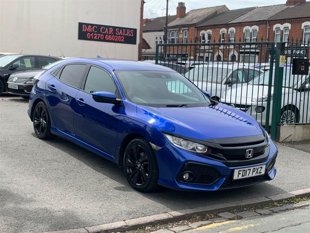 Honda Civic 1.0 Vtec Turbo Sr Euro 6 Ss Blue #5