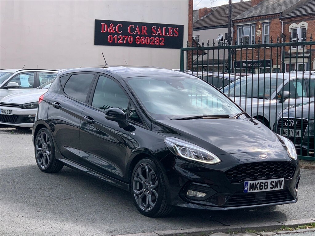 Ford Fiesta 1.0T Ecoboost St-line Euro 6 Ss MK68SNV Black #2