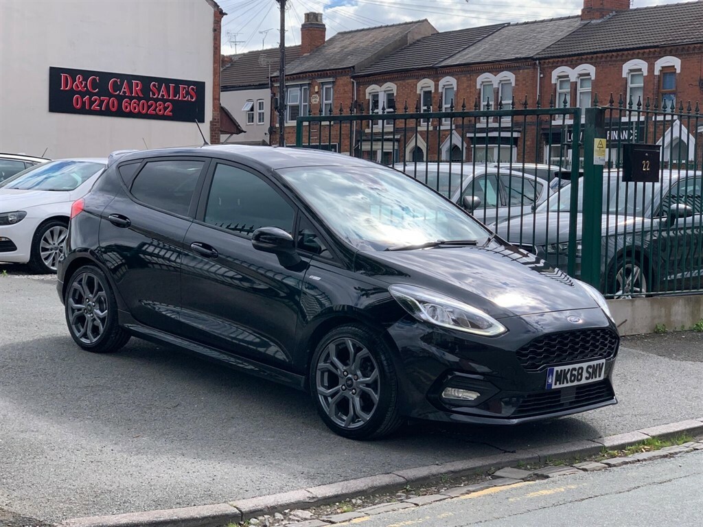 Ford Fiesta 1.0T Ecoboost St-line Euro 6 Ss MK68SNV Black #3