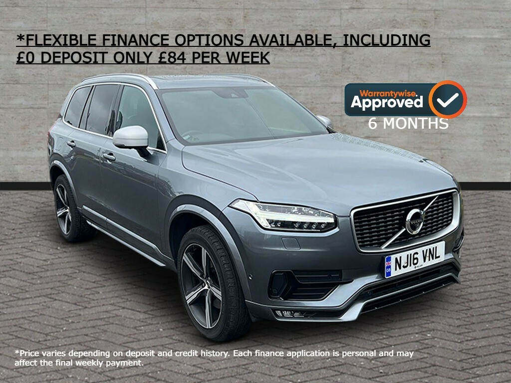 Volvo XC90 R-design D5 Awd Full Service History 7 Se Grey