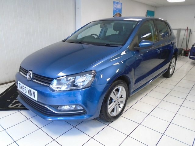 Volkswagen Polo 1.2 Tsi Bluemotion Tech Match Hatchback GM66WNN Blue #3