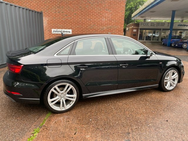 Audi A3 2019 2.0 Tdi 35 S Line Saloon Eu Black #3
