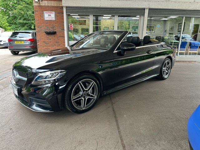 Mercedes-Benz C Class 2019 1.5 C200 Mhev Amg Line Cabriolet G Black