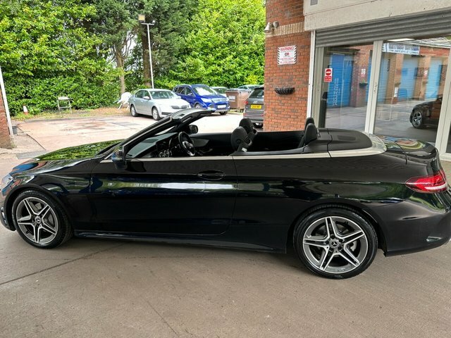 Mercedes-Benz C Class 2019 1.5 C200 Mhev Amg Line Cabriolet G Black #5