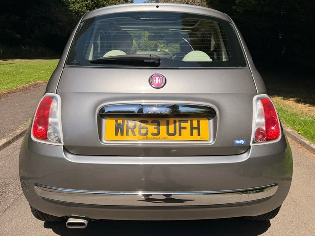 Fiat 500 2013 1.2 Lounge Hatchback Euro 6 WR63UFH Grey #3