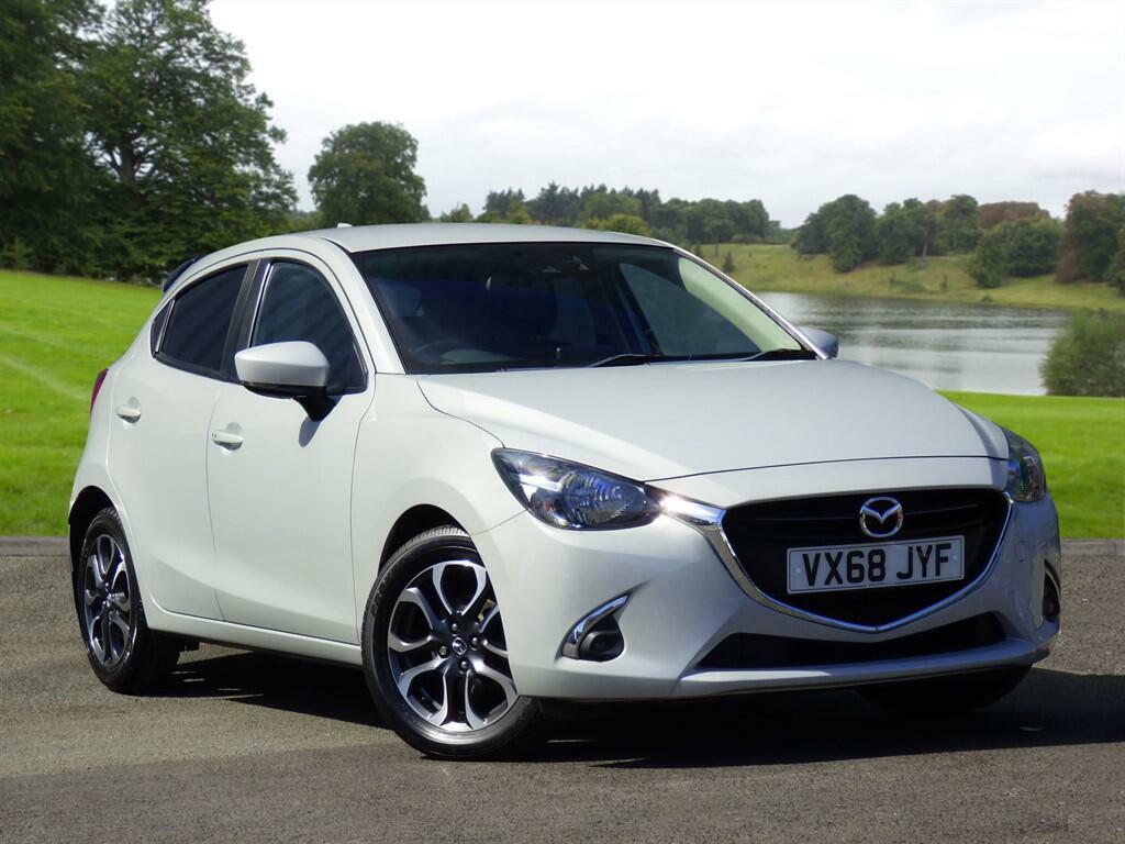 Mazda 2 1.5 Skyactiv-g Sport Nav Euro 6 Ss VX68JYF White #2