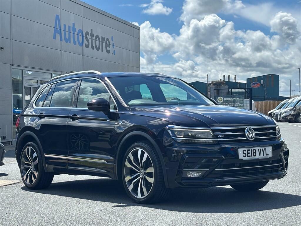 Volkswagen Tiguan 2.0 Tdi R-line Euro 6 Ss SE18VYL Black #3