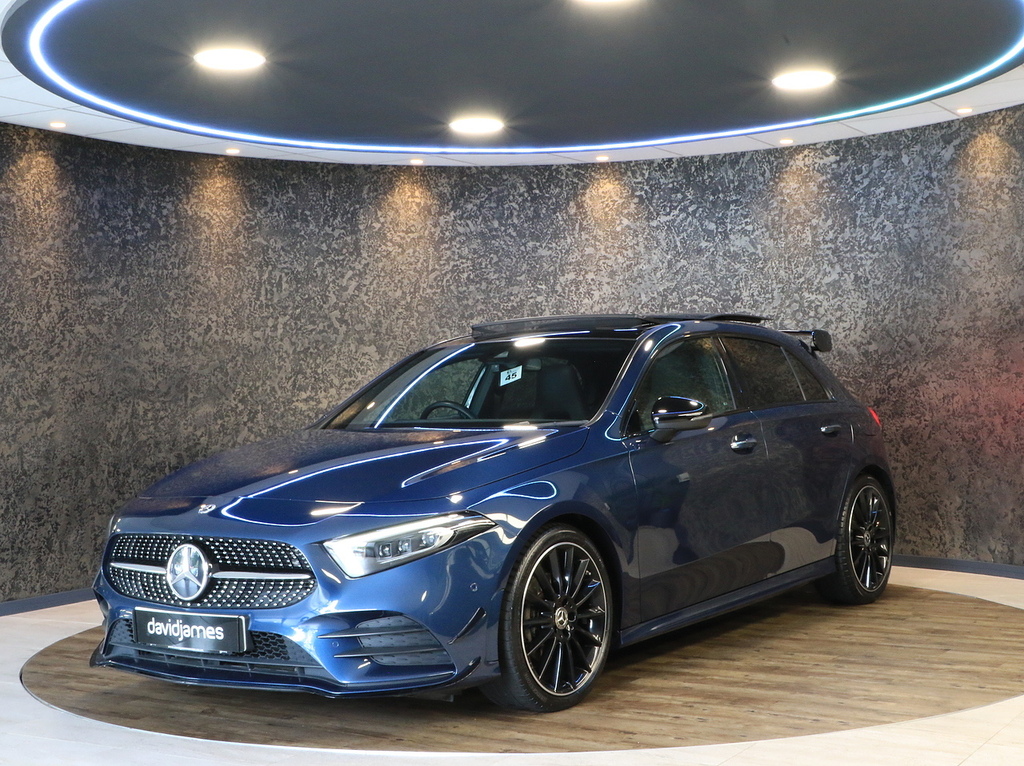 Mercedes-Benz A Class A200 Amg Line Night Edition KM72JVF Blue #4