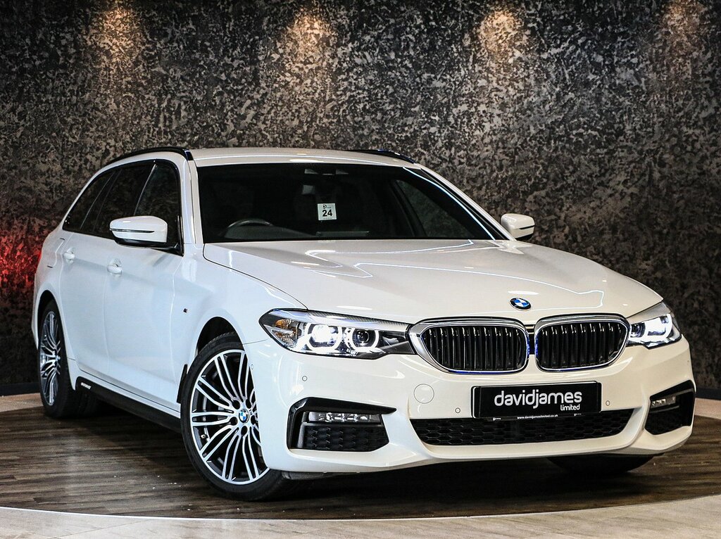 BMW 5 Series 520D M Sport YH19LPC White