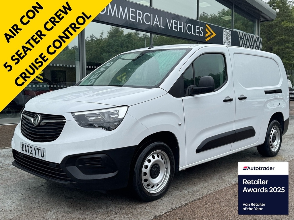 Vauxhall Combo Turbo D 2300 Prime 100Ps L2 Lwb 5 Seater Crew With White