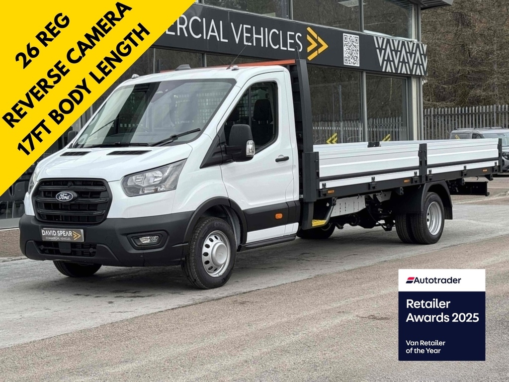 Ford Transit Custom Tdci 130Ps 350Drw L5 Xlwb 17Ft Dropside With Upgr White
