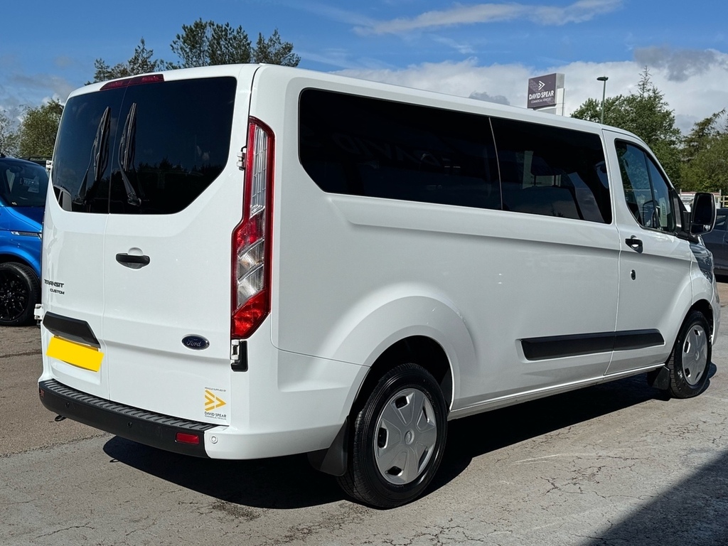 Ford Transit Custom Tdci 130Ps 320 Trend L2 Lwb 9 Seat Kombi Minibus W CF22AGX White #2
