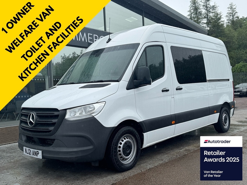 Mercedes-Benz Sprinter 314 Cdi Progressive 143Ps L2 H2 Lwb High Roof Welf White