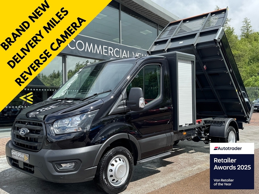 Ford Transit Custom 350 Leader 130Ps Toolpod Tipper Drw With Ac, Reve Black