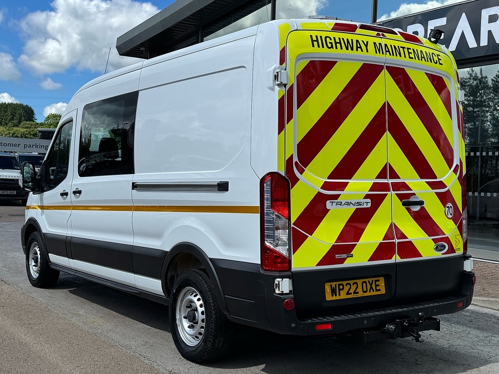 Ford Transit Custom Tdci 130Ps 350 9 Seat Kombi Crew Van With Tow Pack White #4