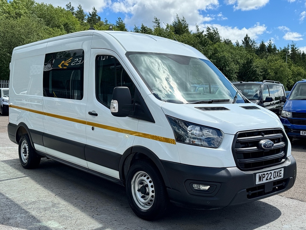 Ford Transit Custom Tdci 130Ps 350 9 Seat Kombi Crew Van With Tow Pack White #3
