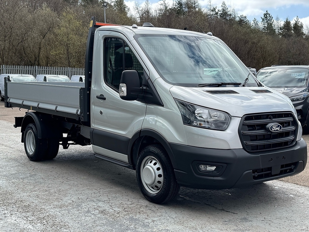 Ford Transit Custom 165Ps 350 Leader Single Cab Tipper Drw With Ac, R Silver #2