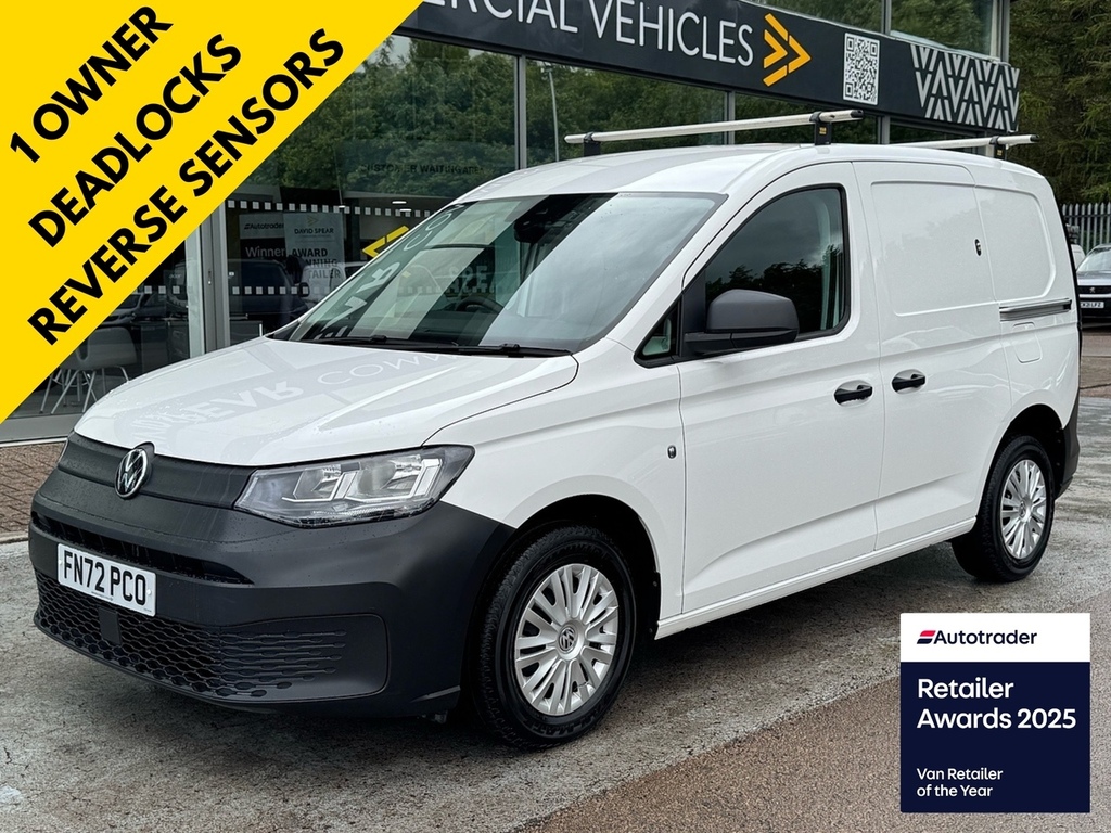Volkswagen Caddy Tdi C20 Commerce 75Ps Swb With Air Con, Roof Rack, White
