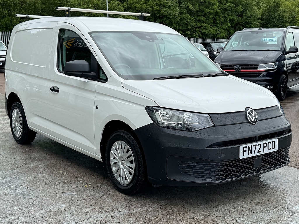 Volkswagen Caddy Tdi C20 Commerce 75Ps Swb With Air Con, Roof Rack, White #3