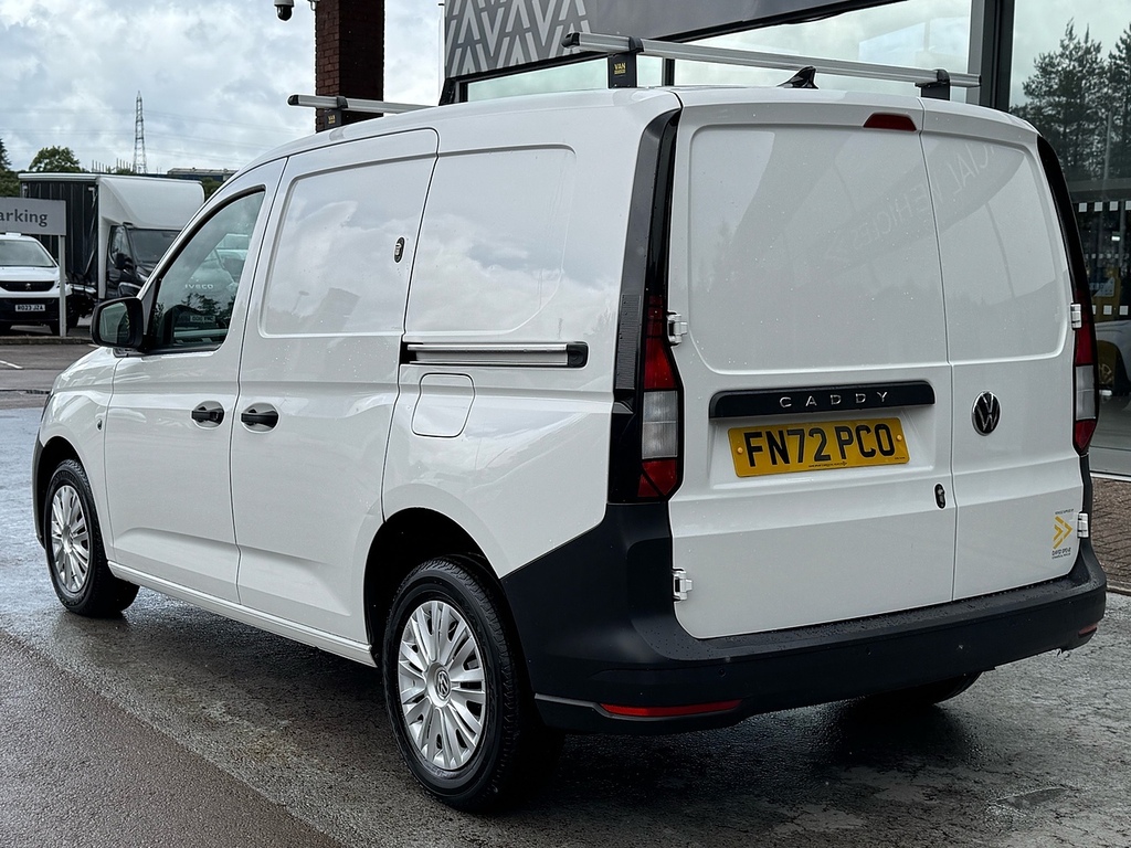 Volkswagen Caddy Tdi C20 Commerce 75Ps Swb With Air Con, Roof Rack, White #4
