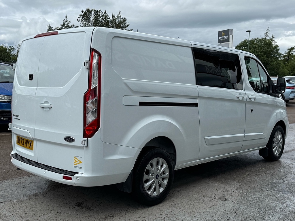 Ford Transit Custom Tdci 130Ps 320 Limited L2 6 Seat Kombi Crew Van Wi DY73HYX White #2