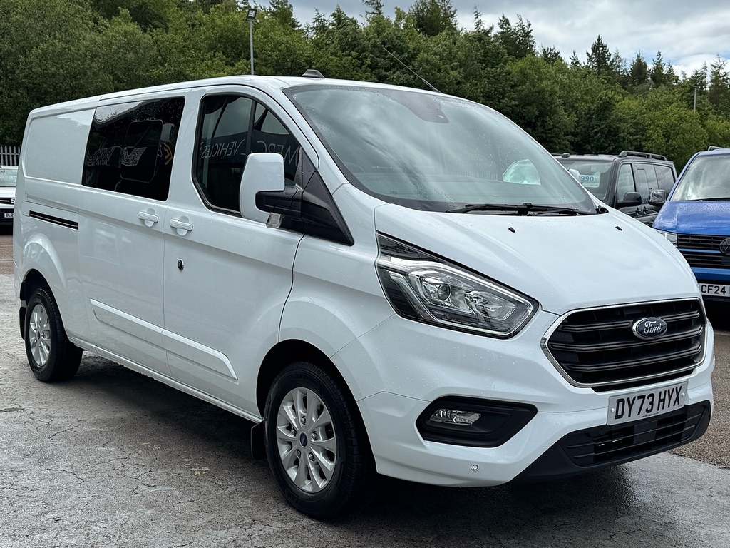 Ford Transit Custom Tdci 130Ps 320 Limited L2 6 Seat Kombi Crew Van Wi DY73HYX White #3