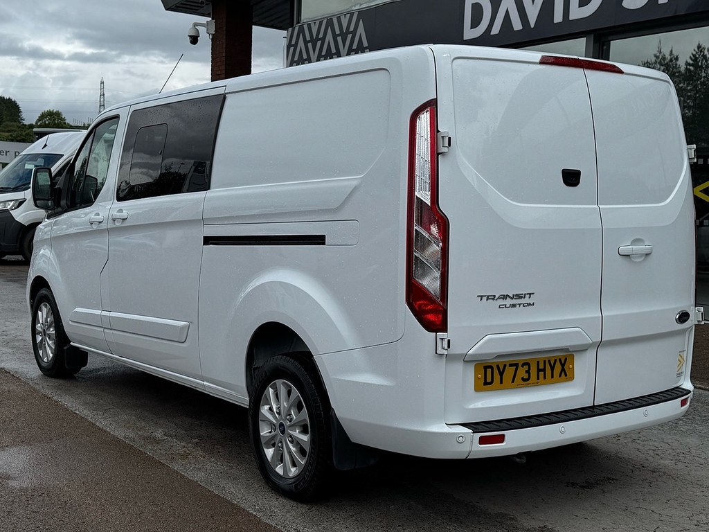 Ford Transit Custom Tdci 130Ps 320 Limited L2 6 Seat Kombi Crew Van Wi DY73HYX White #4