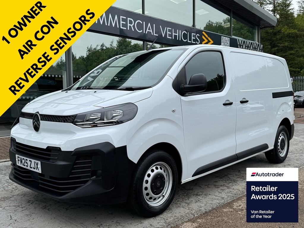 Citroen Dispatch Bluehdi 120Ps Enterprise Mwb With Air Con, 1 Owner White