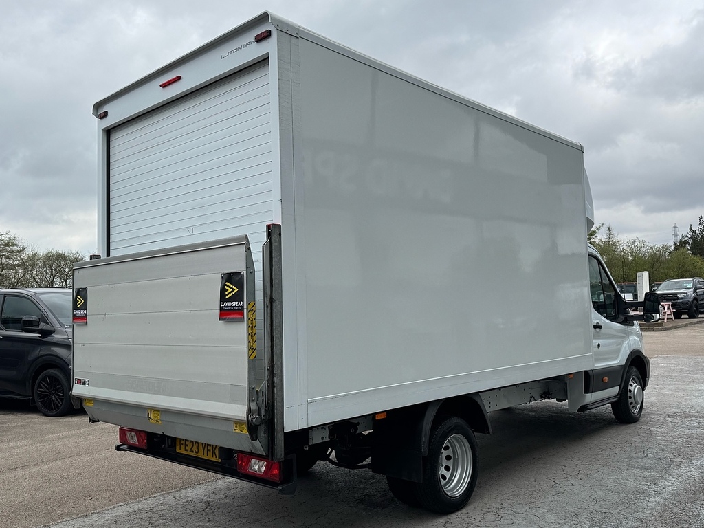 Ford Transit Custom 350 Ecoblue Luton Drw L4 With Tail Lift Roller S White #2